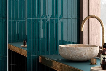  Vitral  Petrol reactive 5x40 глазурованный глянцевый 