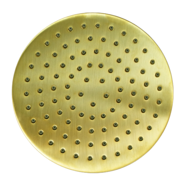 Верхний душ 30 см с шарнирным соединением Remer 359MM30BGX, золото брашированное 