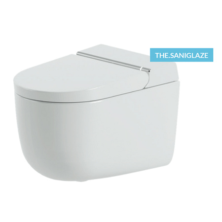 Artceram HYPE Унитаз-биде подвесной 38X59см, безободковый, с soft-close, с пультом д/у, цвет белый матов с покрытием saniglaze (АКЦИЯ 2026!) 