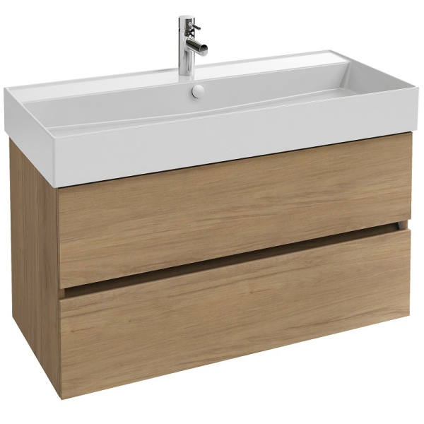 EB2383-E75 Tolbiac Тумба под раковину 100см, 2 ящика,  цвет Дуб Давос натуральный 