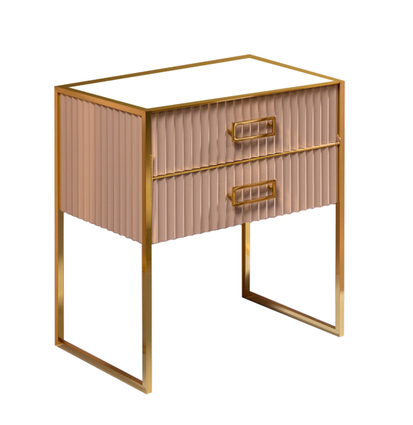 Тумба MONACO 80см  h74см  капучино глянец  +  золото   под раковину чашу 