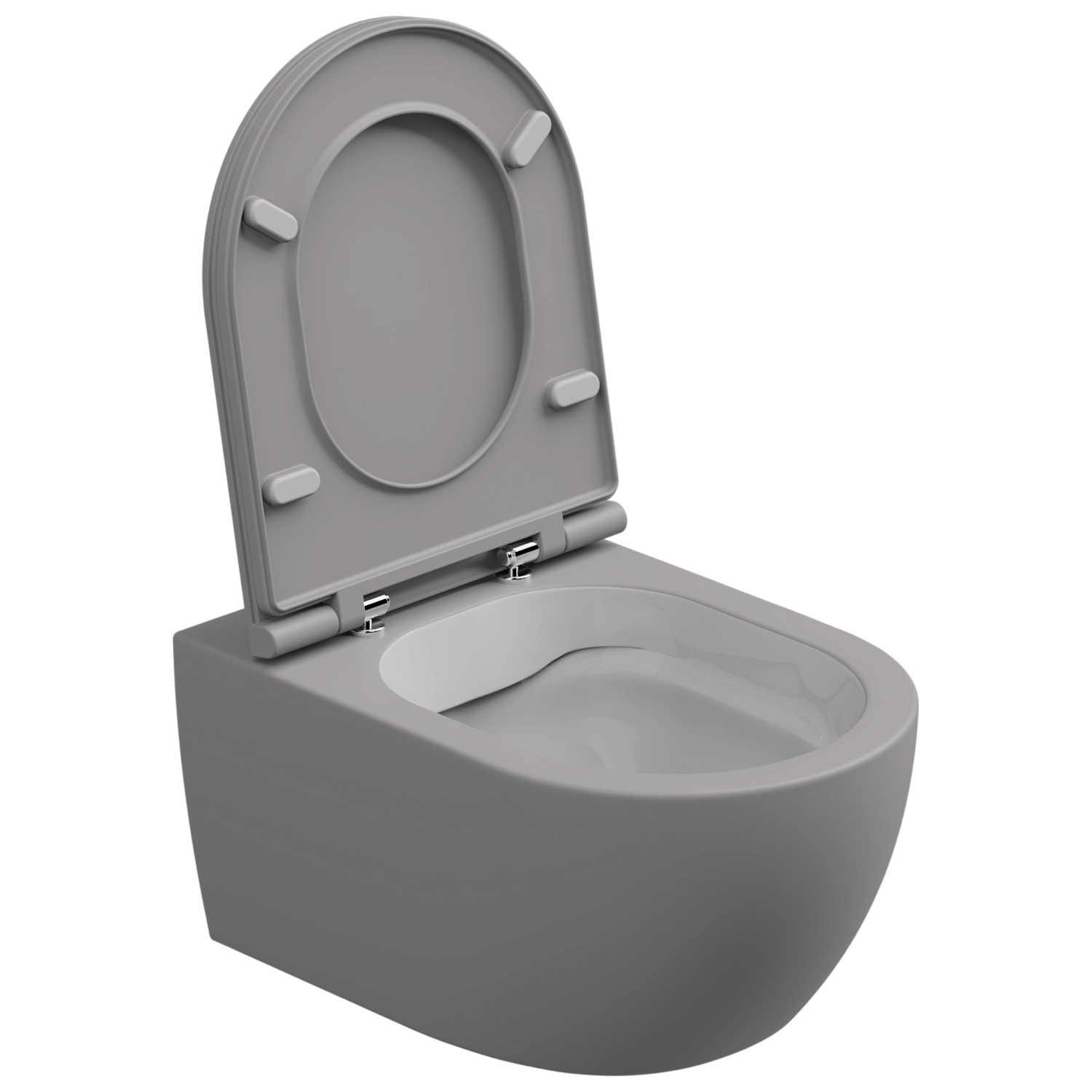 Чаша подвесного унитаза биколор GSG Ceramic Design Like LKWCSOBI000/038, Fumo Matt