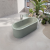 BETTE Suno Oval Ванна отдельностоящая с шумоизоляцией и экраном 1775×775×420 мм, цвет Salvia