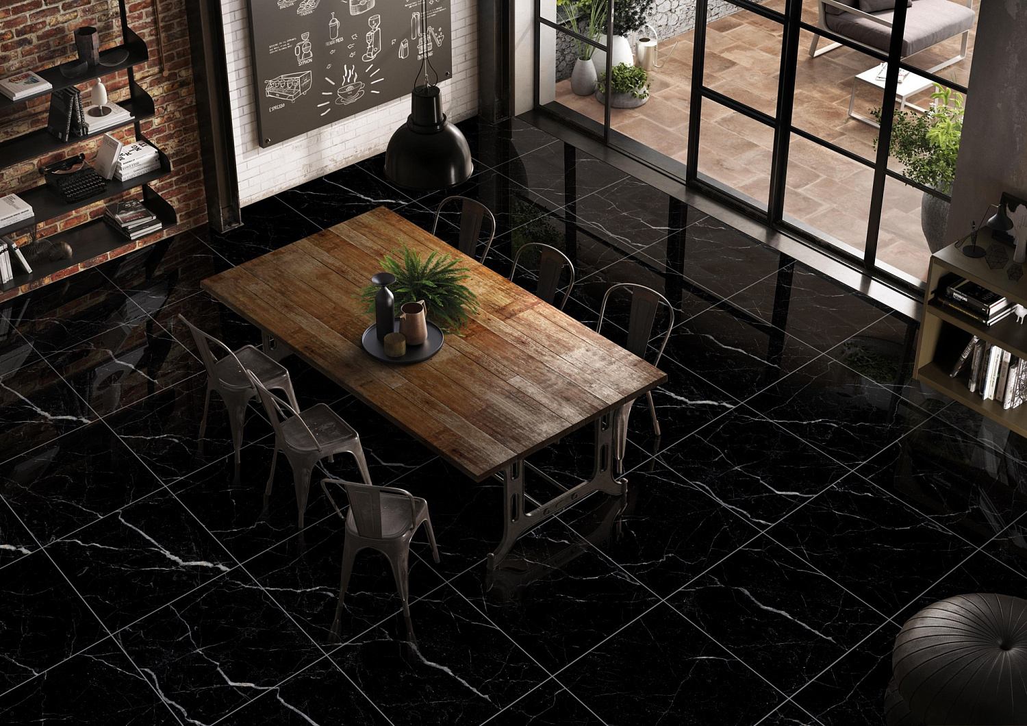 Керамогранит Realistik Royal Black High Glossy 60x60