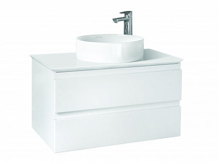 EB2083-J5 MADELEINE Тумба со столешницей и с подсветкой для накладной раковины, 80 см, цвет блес бел 