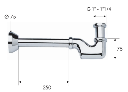 Сифон 1”1/4 Remer 956114 