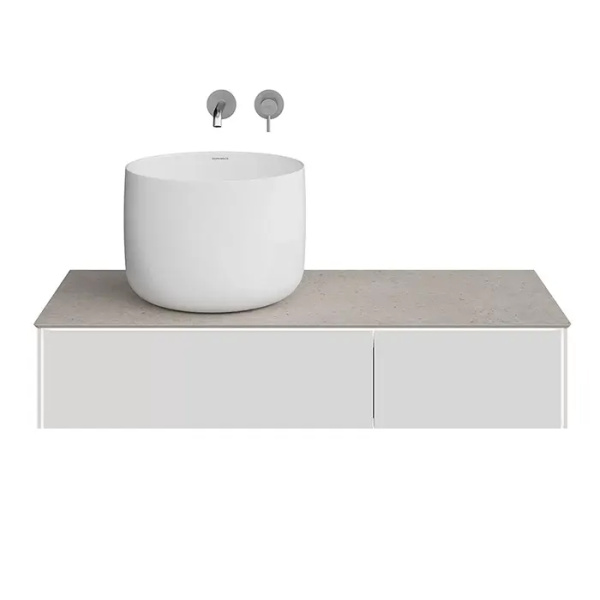 Kerama Marazzi Тумба MAGICA подвесная 120, 2 ящика, утренний серый матовый 