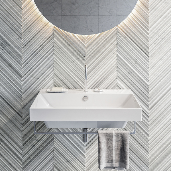 Catalano ZERO Раковина 75x50, с 1 отв. под смеситель, покрытие Cataglaze+, цвет белый глянцевый 