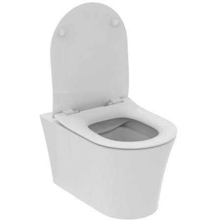 Ideal Standard Blend Curve Сиденье SLIM для унитаза, с микролифтом, быстосъемное, для  T375101, T374901, T465501 , цвет: белый глянец 