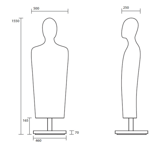 Kerasan Artwork Манекен Adam, цвет белый глянцевый 