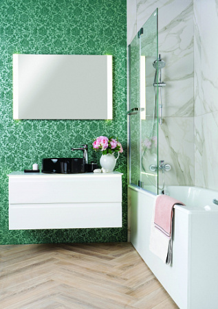 EB2084-J51 MADELEINE Тумба со столешницей и с подсветкой для накладной раковины, 100 см, цв мат бел 