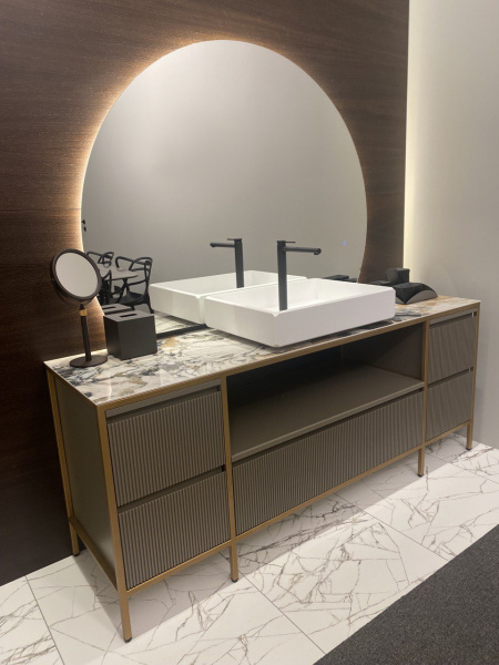 MOMA Keplero 2 Раковина 60х45хh12 см, накладная, в комп. со сливом и дек. крышкой, с 1м отв. под смес., цвет: белый матовый 