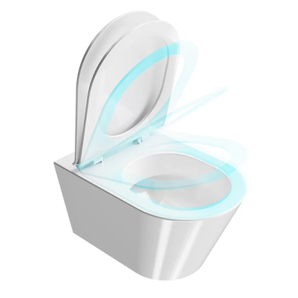 Kerama Marazzi Унитаз PLAZA Modern подвесной безободковый, белый глянцевый (Цена по АКЦИИ) 