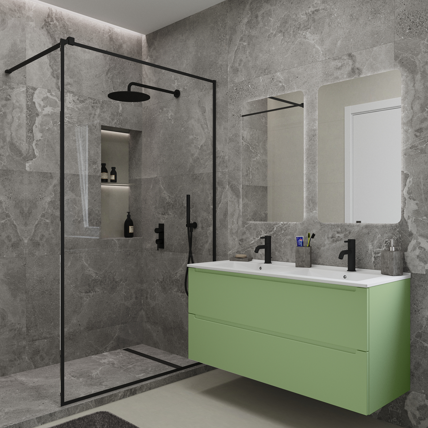 Тумба под раковину/столешницу Дион, Фисташковый 120