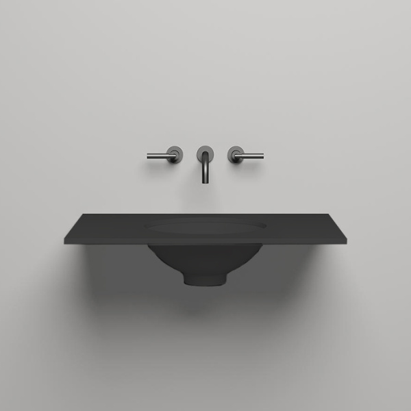 SALINI Столешница 800х500х15 мм, из материалв S-Stone, цвет  матовый RAL 9011 