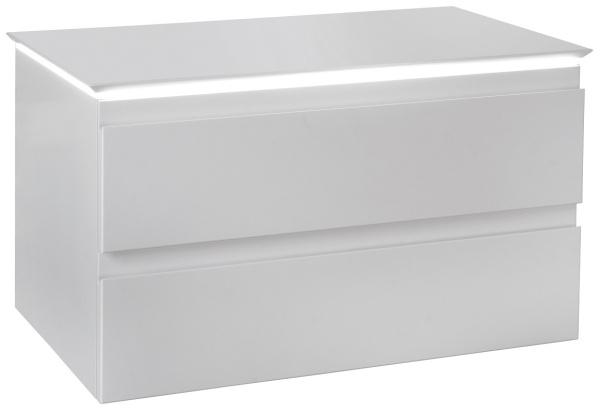 EB2083-J51 Тумба со столешницей и с подсветкой для накладной раковины, 80 см, цвет матовый белый 