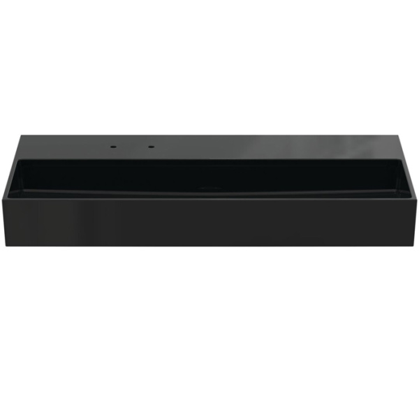 Ideal Standard Solos Раковина подвесная 100х50см, с 2 отв, без перелива, цвет: черный глянцевый 