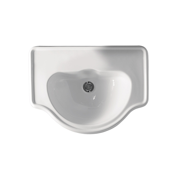 KERASAN Retro Раковина 62х45,5см без отв. под смеситель, цвет белый 