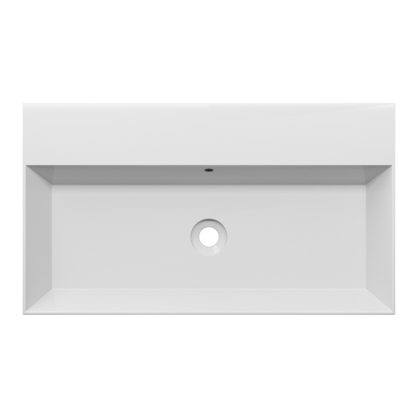 Alice Spy Раковина 81x46хВ13,5, накладная/подвесная, без отверстия под смеситель, белый глянцевый 