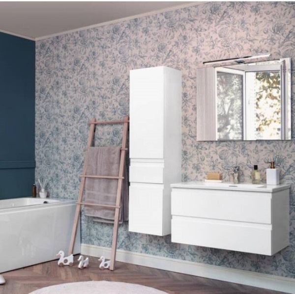 EB2053-J5 Тумба для раковины 80 см, цвет блестящий белый 