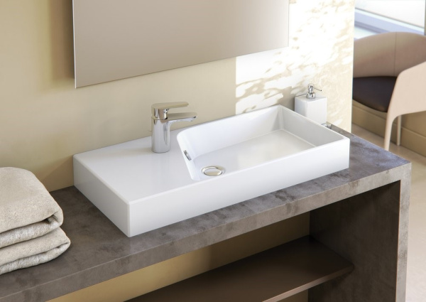 EXP112-00  раковина RYTHMIC /80х37/ (бел.) 