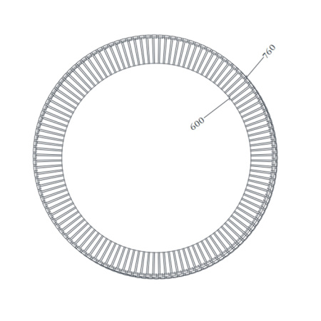 ARTCERAM Зеркало Lord Ø 76 см в керамической раме с LED-подсветкой и сенсорным выключателем, цвет белый 