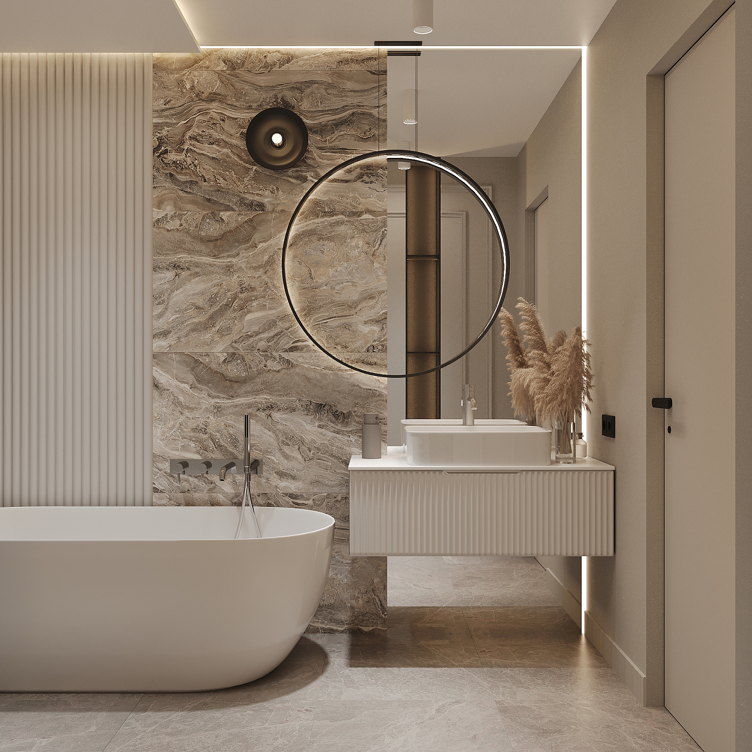 Тумба под раковину/столешницу Кито, Флавио Белый РЕТ 100