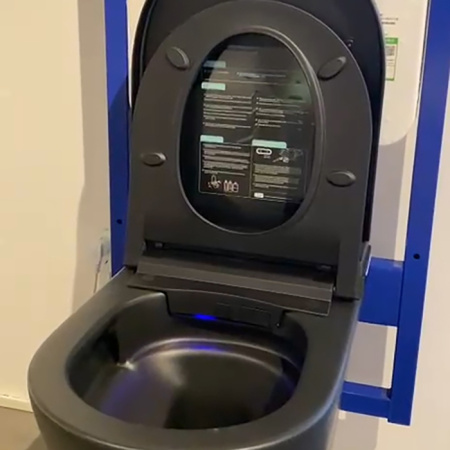 NEMO 977-2YB/BLACK Электронный унитаз с функцией биде, 600*380*400 в комплекте с крышкой-сиденьем 