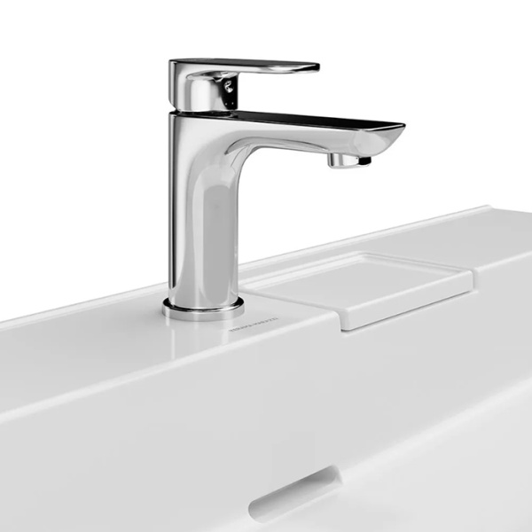 Kerama Marazzi Раковина LOGICA мебельная с одним отверстием 60*48,14,5см,  с 1 отв.под смеситель, с переливом, белая глянцевая 