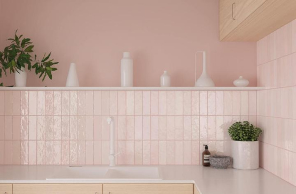  La Riviera  Rose 6.5x20 глазурованный глянцевый 