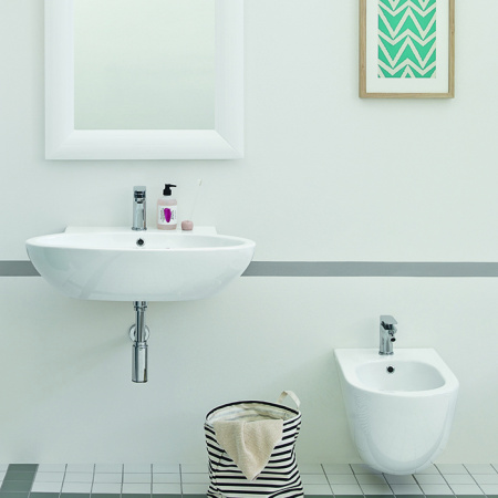 Artceram FILE 2.0  Биде подвесное 36х52 см, с креплениями, с 1 отв под смеситель,  цвет белый 