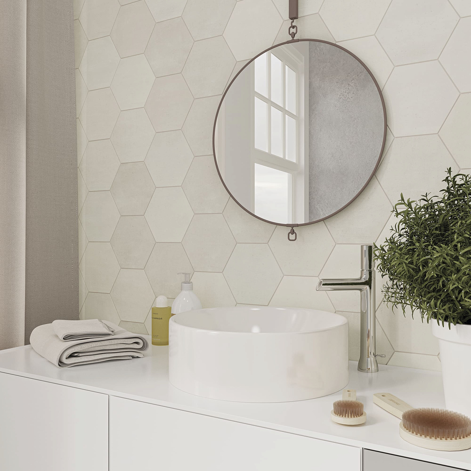  Spark White Glossy Hex 15х17,3 (0,617)