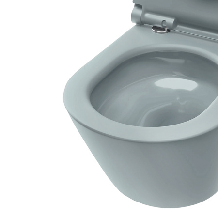 Catalano SFERA Унитаз напольный 55x35, безободковый, универс.слив, смыв Tornado, покрытие Twinglaze+, без крепежа, цвет Aqua Satinato 