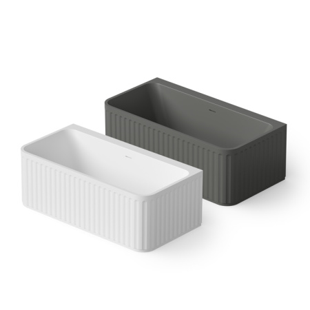 DEA DESIGN Stripes Ванна отдельностоящая 160x80xh56 см, материал: Solid Surface искуственный камень, цвет: White №18 