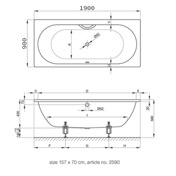 BETTE Ножки для ванны (комплект) (продаем только с ваннами!) 