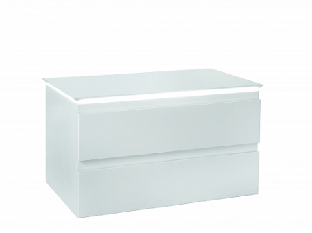 EB2083-J5 MADELEINE Тумба со столешницей и с подсветкой для накладной раковины, 80 см, цвет блес бел 