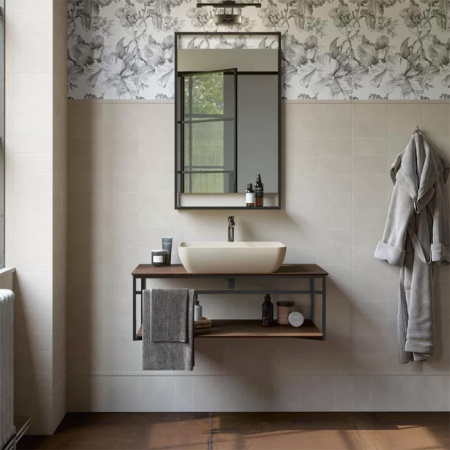 Kerama Marazzi Раковина PLAZA накладная 55*36*13,5см, без отв. под смеситель, без перелива, песочная матовая 