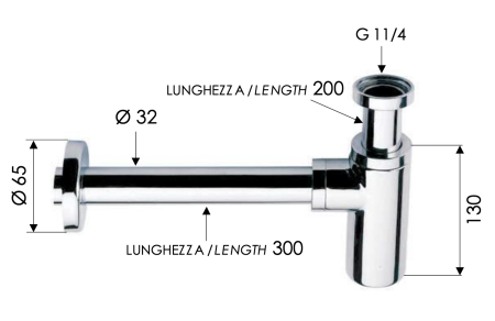 Сифон 1”1/4 Remer 958L 
