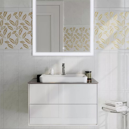 Kerama Marazzi Раковина PLAZA встраиваемая сверху 55*40*12,7см,  с 1 отв.под смеситель, без перелива, белая глянцевая 