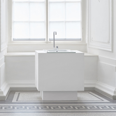 BETTE One Раковина встраиваемая на столешницу  600×495×130 мм,  без отв под смес.с перел. с крепл. в компл.цвет белый (СПЕЦЦЕНА со склада) 