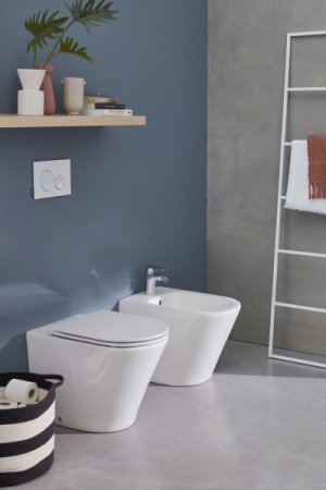 EDAA102-00 Rodin+ Приставной унитаз со стандартным ободом,белый 