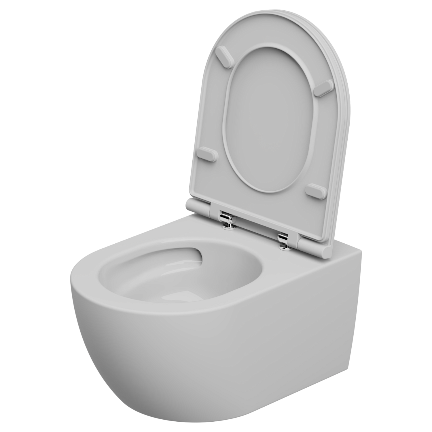 Чаша подвесного унитаза биколор со смывом Eco Clean GSG Ceramic Design Like LKWCSOECBI000/001, White/White Matt