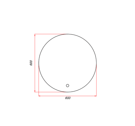Зеркало с подсветкой LED ZOV 202 60x60 