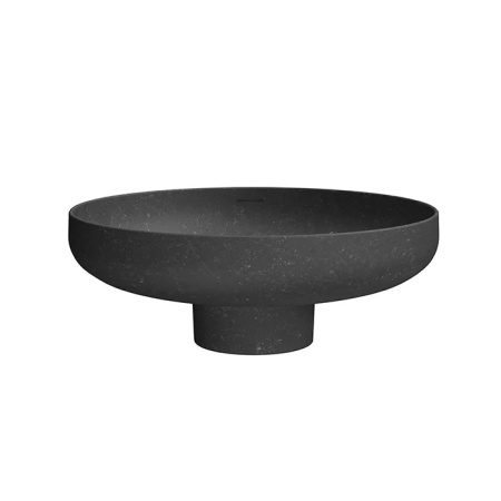 Kerama Marazzi SAFI Раковина накладная 46 с крепежом и донным клапаном, черный камень 