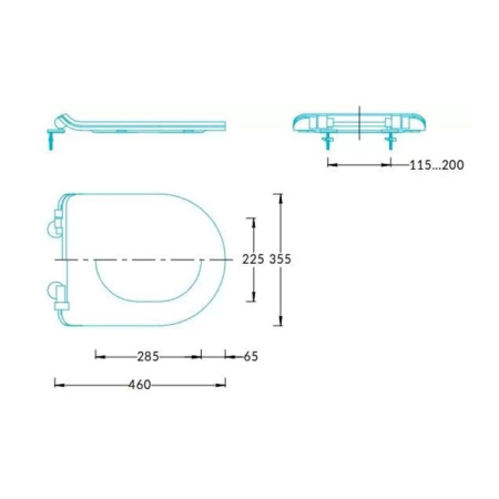 Kerama Marazzi PLAZA Сиденье для унитаза, быстросъемное с softclose, белое глянцевое (Цена по акции) 