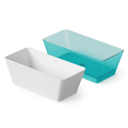 DEA DESIGN Modern Ванна отдельностоящая 170x78xh58 см, материал: Solid Surface искуственный камень, цвет: White №18 