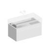 Kerama Marazzi Тумба LOGICA подвесная 2 ящика 90 см, белоснежный 