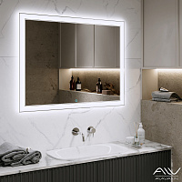 Зеркало Прямоугольное  Подвесные Alavann Bella Стекло Белый 60x80