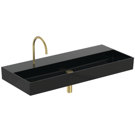 Ideal Standard Solos Раковина подвесная 120х50см, с 1 отв, без перелива, цвет: черный глянцевый 
