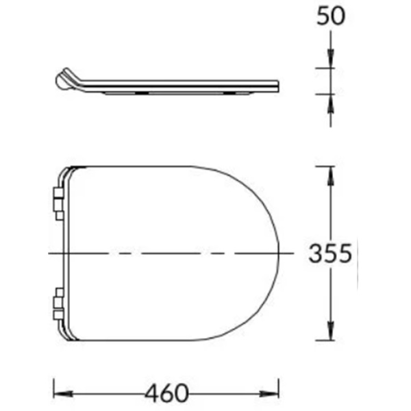 Kerama Marazzi Сиденье PLAZA Modern для подвесного унитаза, быстросъемное с softclose, белое глянцевое 